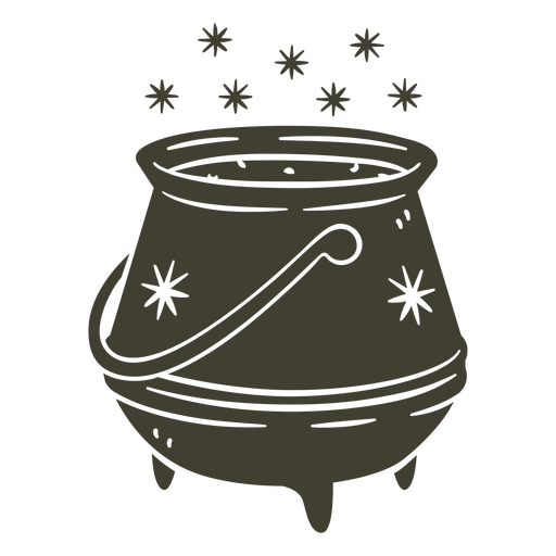 Panela de cozinha de bruxa brilhante Desenho PNG