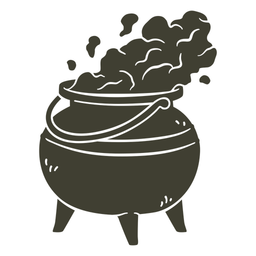 Panela mágica de fumar da bruxa Desenho PNG