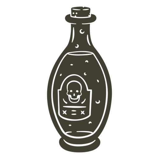 Halloween-Giftflasche PNG-Design