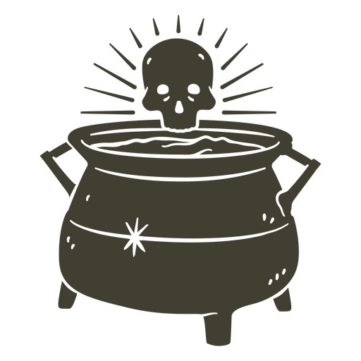 Poison cooking pot cutout PNG Design