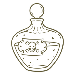 Witchcraft Poison Bottle PNG & SVG Design For T-Shirts