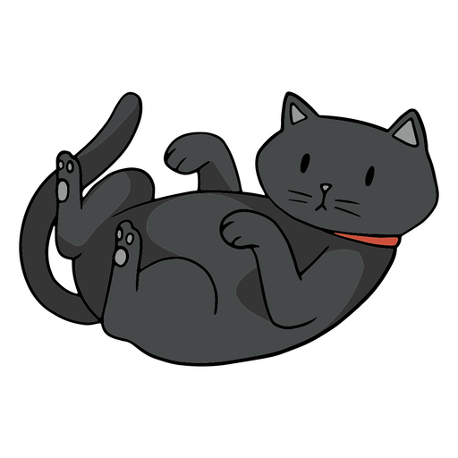 Um Gato Manchado Preto E Branco Dos Desenhos Animados PNG Imagens Gratuitas  Para Download - Lovepik