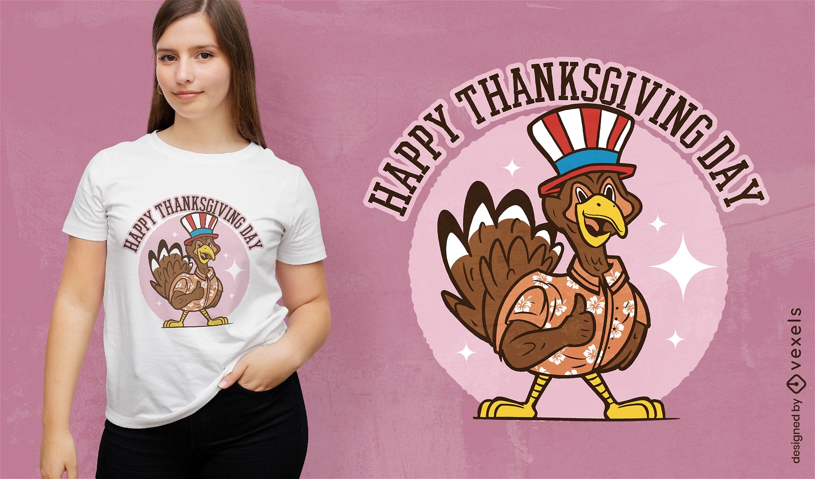 Dise?o de camiseta Patriot Thanksgiving