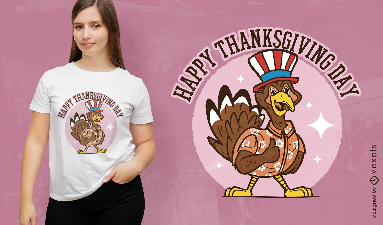 Diseño de camiseta Patriot Thanksgiving