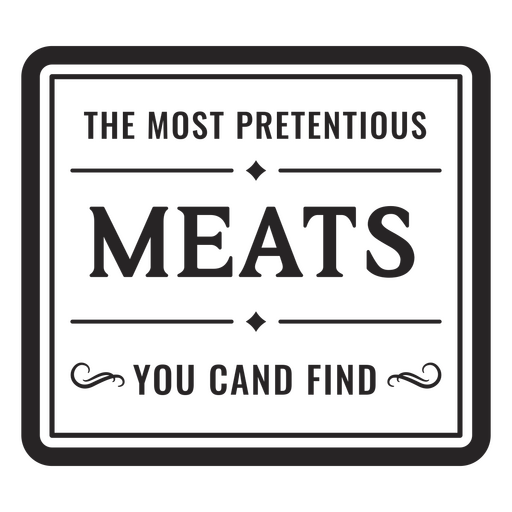 Thanksgiving meat sign PNG Design