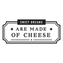 Signo de queso de acción de gracias Diseño PNG