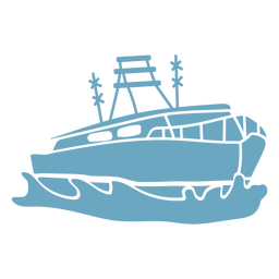 Großer Yachtausschnitt PNG-Design
