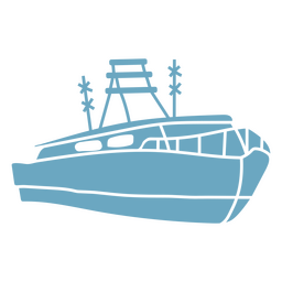 Ícone de recorte de iate Desenho PNG