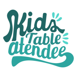 Thanksgiving kids table quote PNG Design