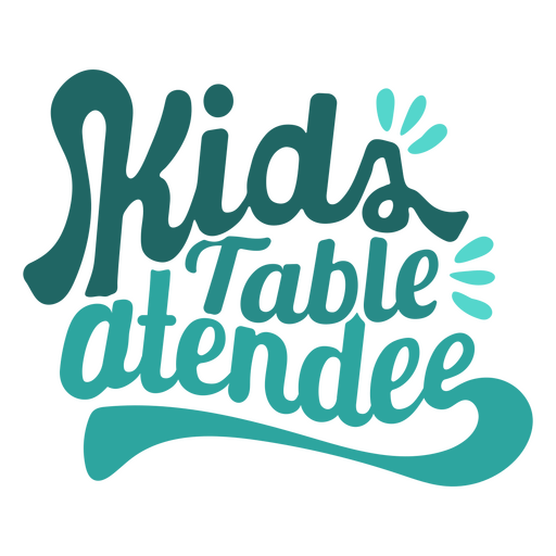 Thanksgiving kids table quote PNG Design