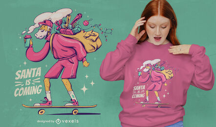 Cool Santa Christmas t-shirt design