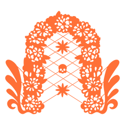 Floral arch mexican decoration PNG Design
