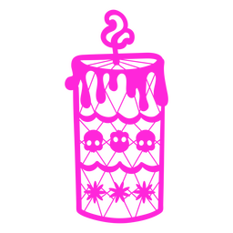 Calavera vela decoración mexicana Diseño PNG