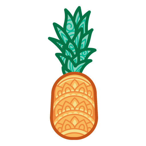 Icono de piña mandala Diseño PNG