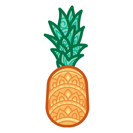 Mandala pineapple icon PNG Design