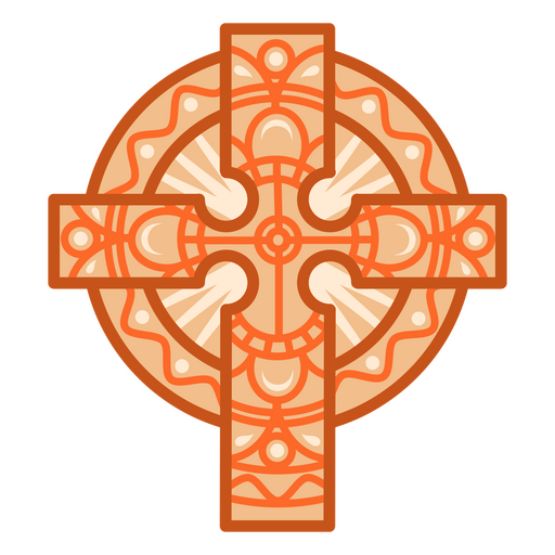 Cross mandala icon PNG Design
