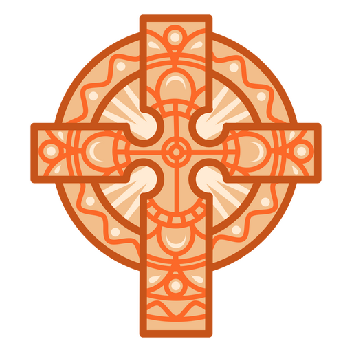 Ícone de mandala cruzada Desenho PNG