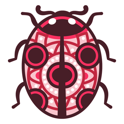 Mandala ladybug icon PNG Design