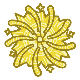 Icono decorativo mandala Diseño PNG