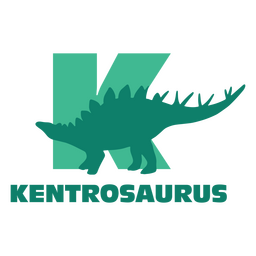 Alfabeto plano de dinossauro k Desenho PNG
