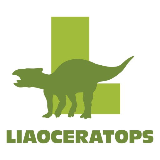 Dinosaur flat alphabet l