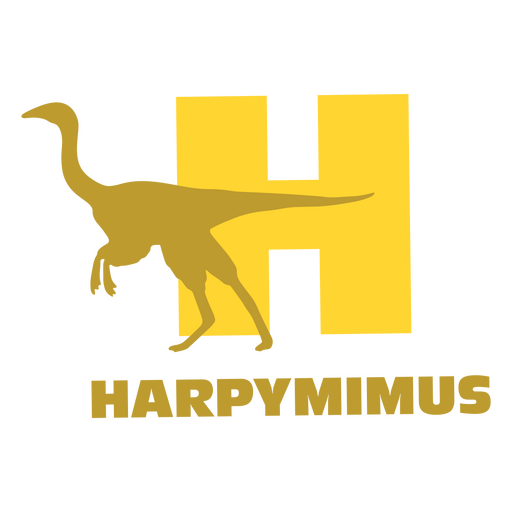 Dinosaur flat alphabet h