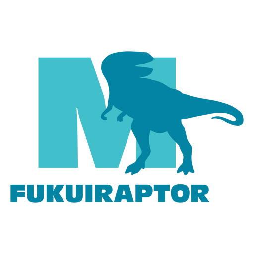Dinosaur flat alphabet m