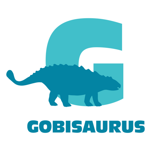 Dinosaur flat alphabet g PNG Design