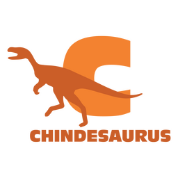 Dinosaurier flaches Alphabet c PNG-Design
