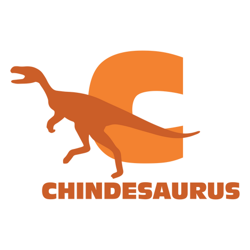 Dinosaurier flaches Alphabet c PNG-Design