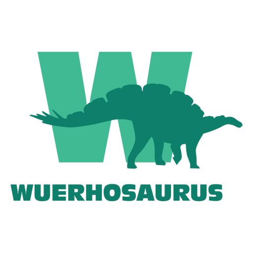 Dinosaur flat alphabet w PNG Design