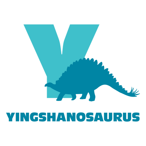 Dinosaur flat alphabet y PNG Design