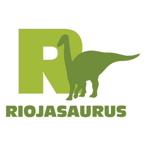 Alfabeto plano de dinosaurio r Diseño PNG