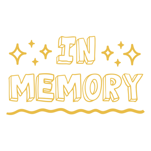 Memory quote handwritten sign PNG Design