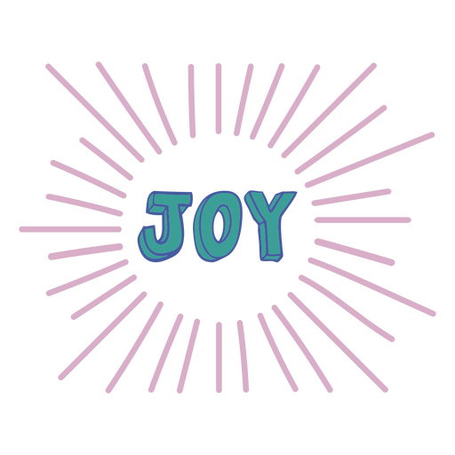 Curso de palavra de sentimento de alegria Desenho PNG