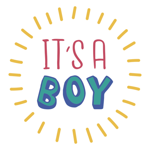 It's a boy newborn quote PNG Design