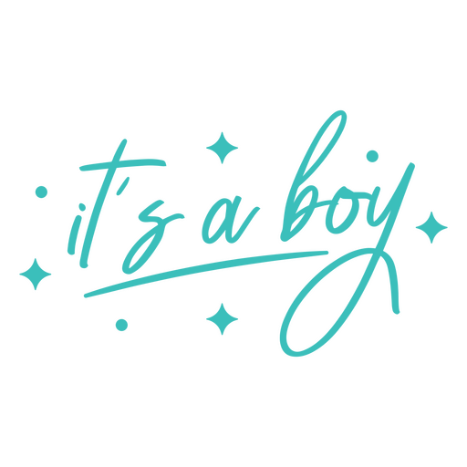 It's a boy baby quote PNG Design