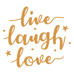 Risada ao vivo amor letras de citação marrom Desenho PNG