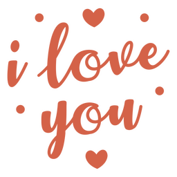 Eu te amo letras de palavras Desenho PNG