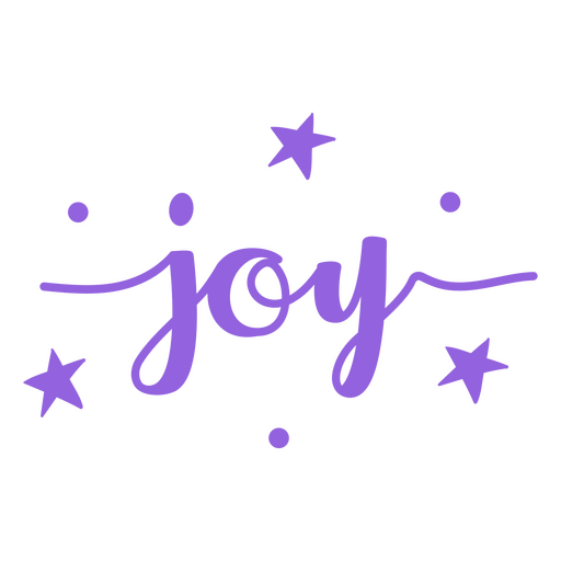 Joy-Stars-Schriftzug PNG-Design