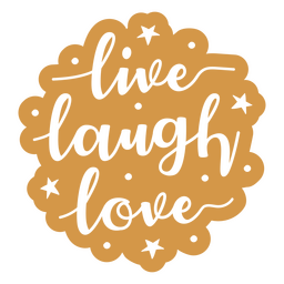 Live lachen Liebeszitat PNG-Design