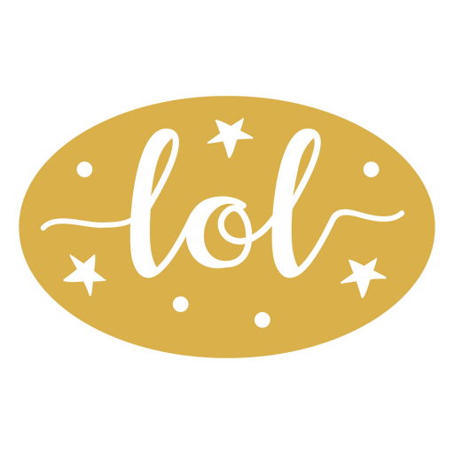 Lol vintage word lettering PNG Design