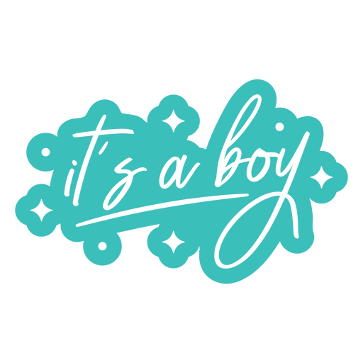 Gender reveal boy sign PNG Design