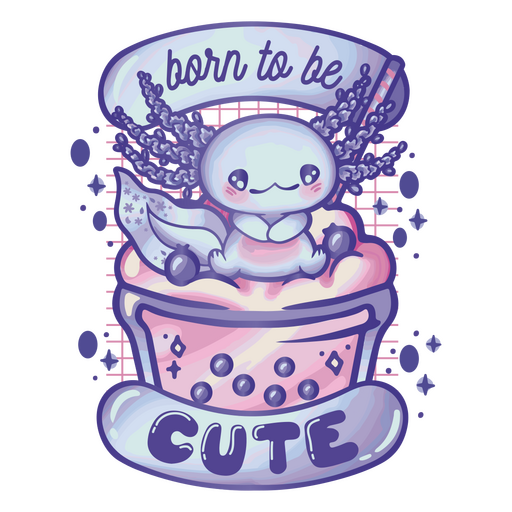 Axolotl animal cute quote badge