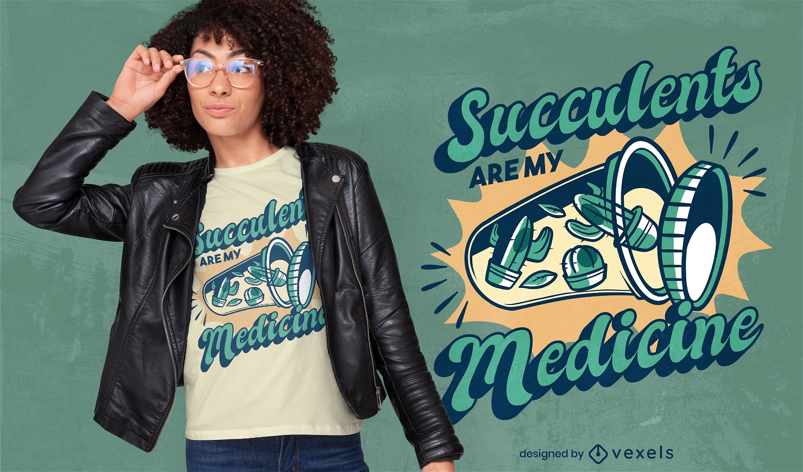 Design de camisetas com medicamentos de Succulents