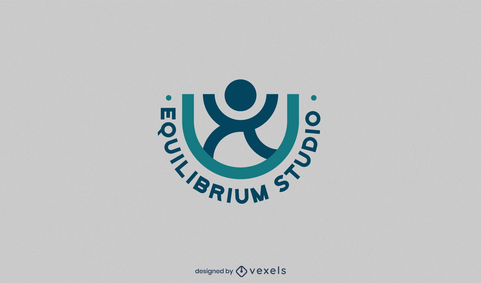 Logo-Vorlage für Yoga-Meditationshaltung