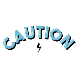 Precaución cotización signo brillante Diseño PNG