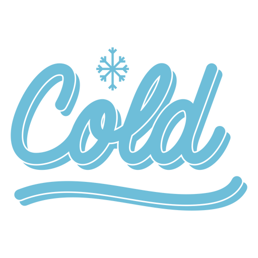 Winter cold sign PNG Design