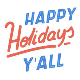 Happy holidays quote lettering PNG Design