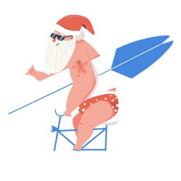 Personagem de Natal de verão de Papai Noel Transparent PNG